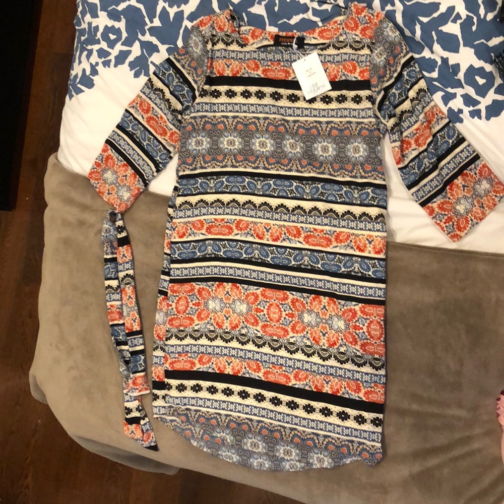 NWT Renee C. Boho Print Dress